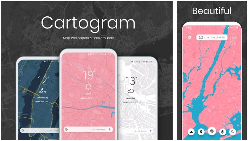 Cartogram Live Map Wallpapers Backgrounds Apps on Google Play