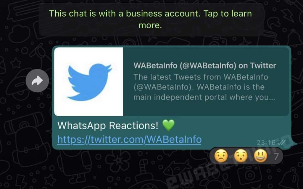 Whatsapp reac