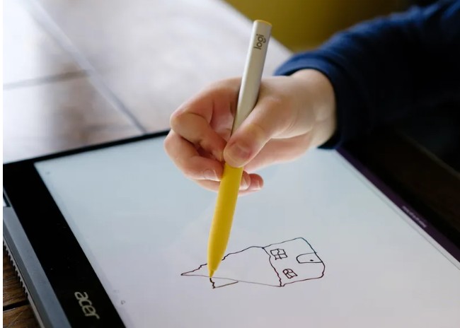 Screenshot at Logitechs Pen is a durable stylus made for Chromebooks in the classroom