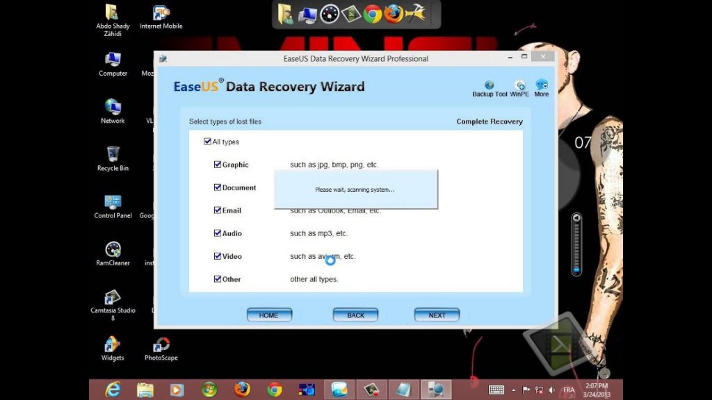 أفضل برامج استعادة الملفات المحذوفة برنامج EaseUS Data Recovery Wizard
