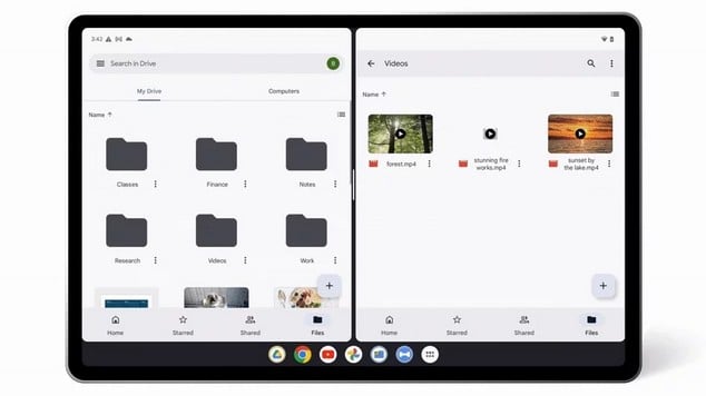 Screenshot at Google apporte un soin particulier a ses applications pour les tablettes Android
