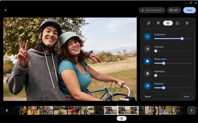 Screenshot at Google Photos aura un editeur de videos dabord reserve aux Chromebooks