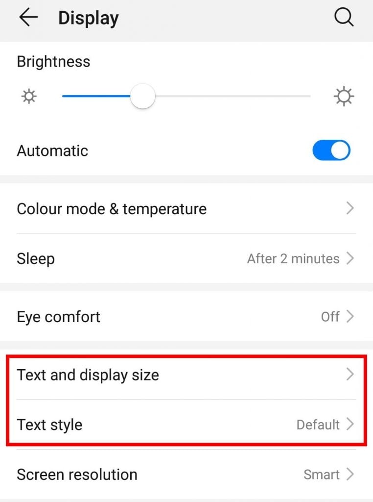 change android text
