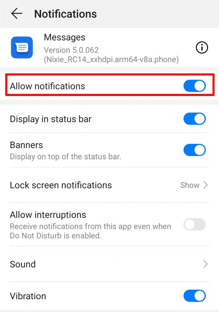 notifications android