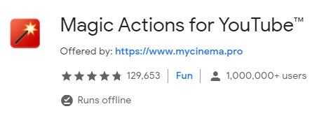 Magic Actions for YouTube Chrome