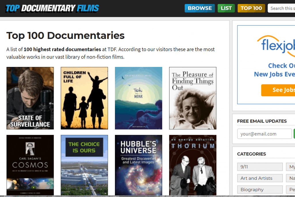 top documentary films website