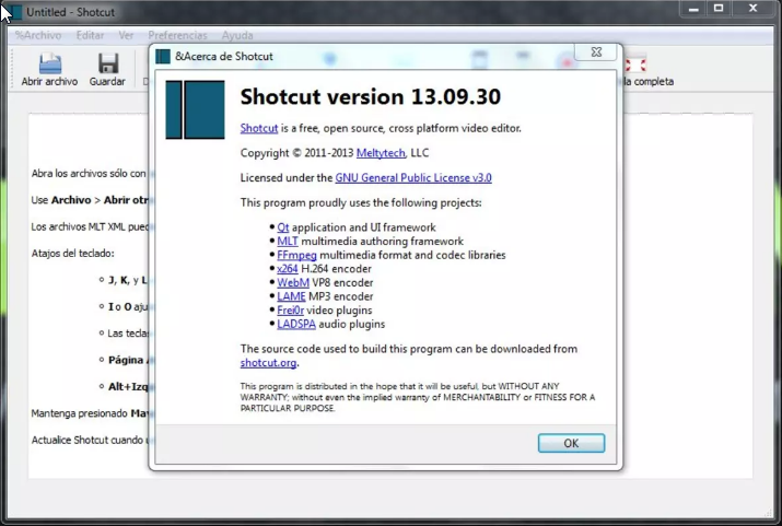 shotcut interface: أفضل برامج تحرير الفيديو مجانا على ويندوز