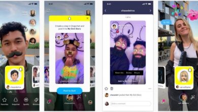Snapchat App Stories e