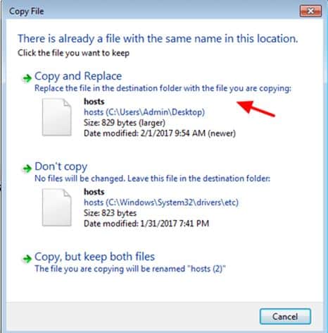 delete folder with copy paste