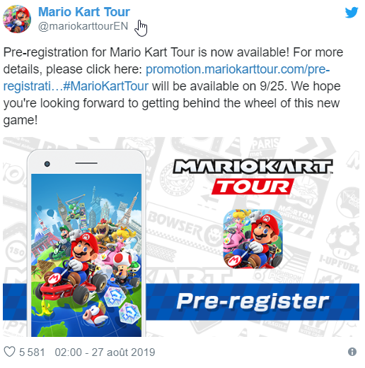 لعبة ماريو كارت الجديدة Mario Kart Tour 1