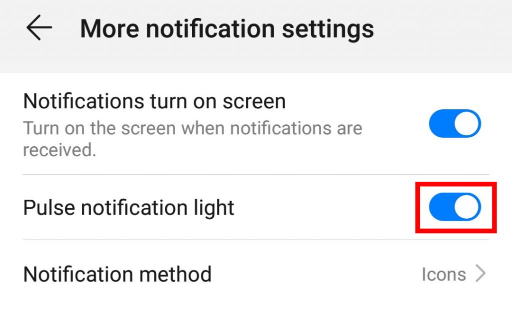 android notifications lumineuses
