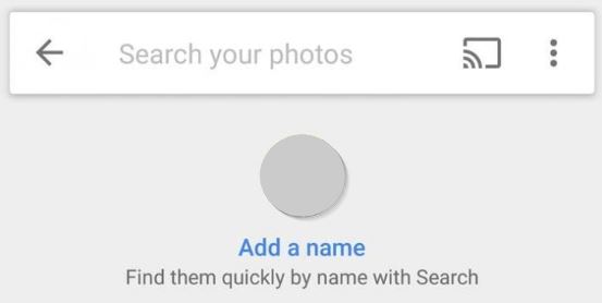 add name google photos