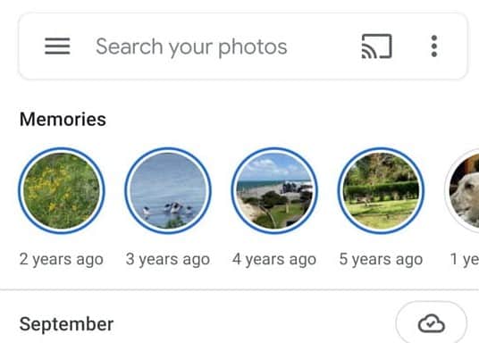 memories google photos