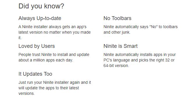 Ninite Zip Krita VLC Unattended Silent Installer and Updater