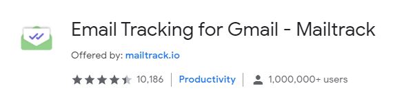Mailtrack Gmail Chrome en