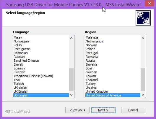 Samsung USB Driver for Mobile Phones V MSS InstallWizard