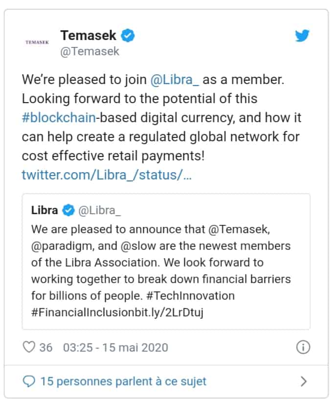 انضمام شركة استثمار سنغافورية كبيرة إلى مشروع فيسبوك "ليبرا" 1