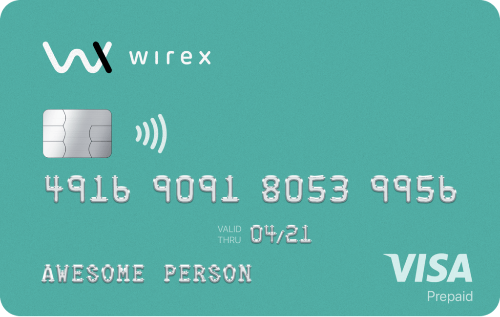 Wirex Kreditkarte card