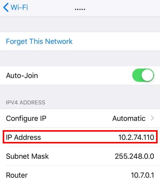 How to Find Your External IP Address iOS