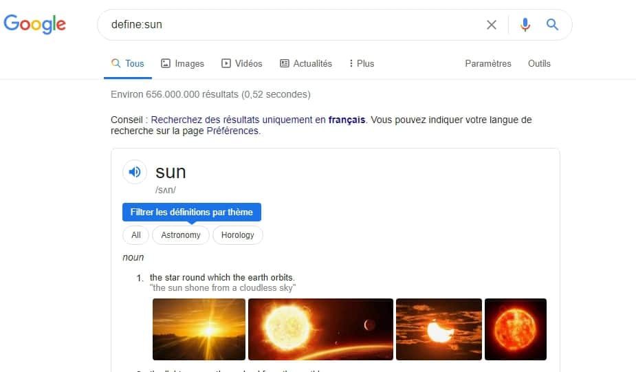 define sun Recherche Google