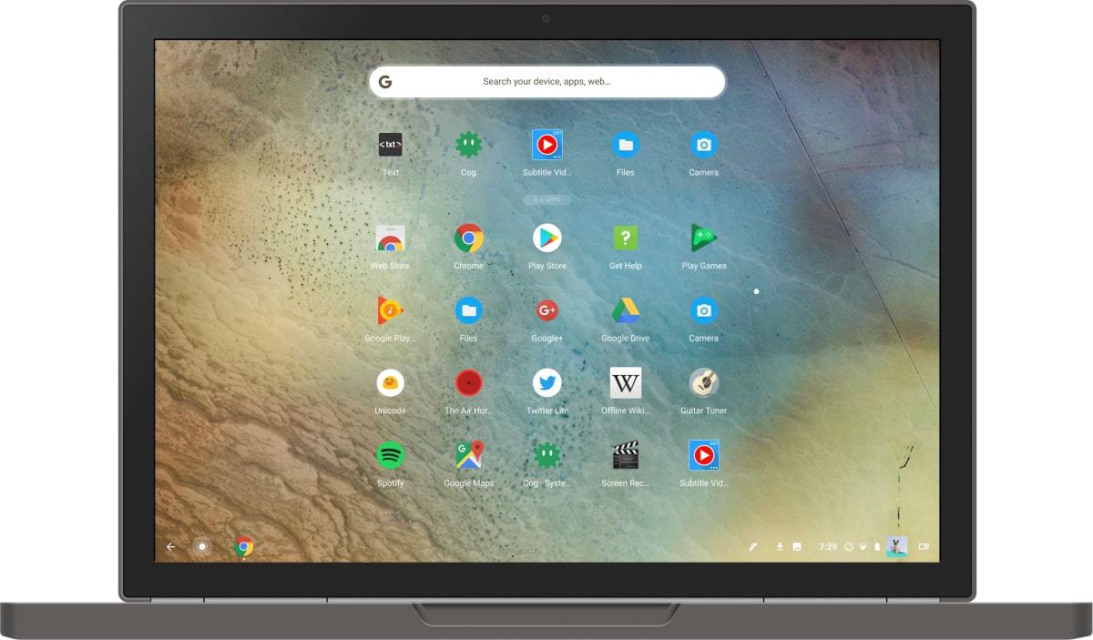Chrome OS pc chromebook