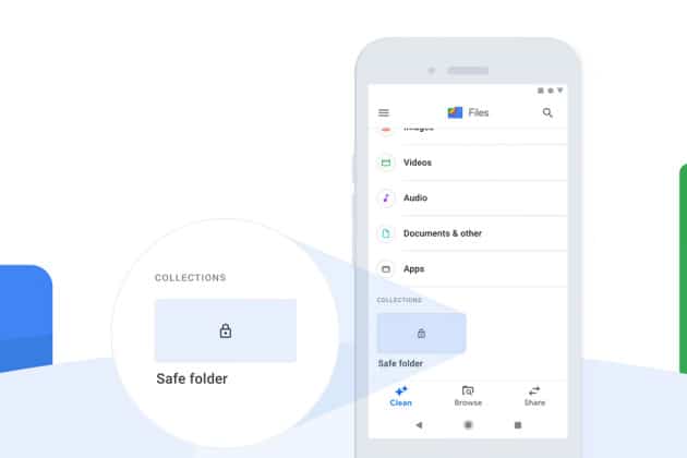 safe folders on google files