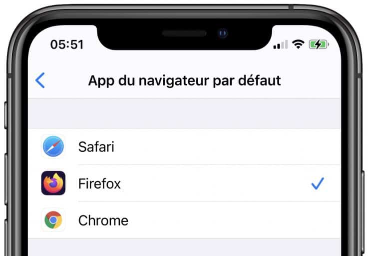 Firefox Navigateur Par Defaut iOS x