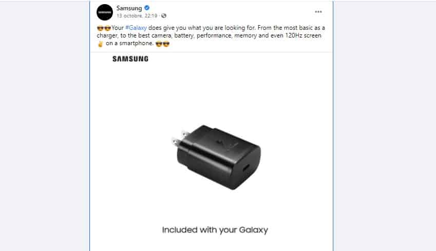 Samsung se moque de liPhone sans chargeur