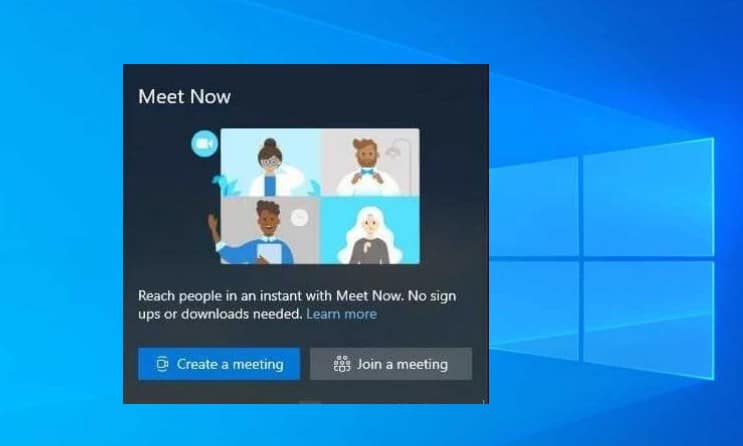 skype meet now windows 10
