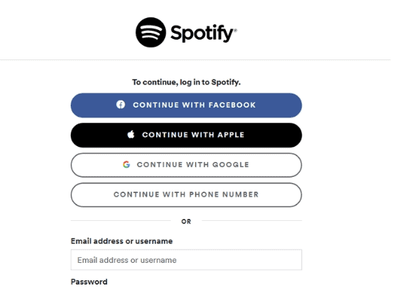 spotify connect with google account