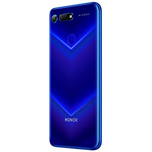 Honor View 20 Dual-SIM (128GB ROM/6GB RAM, GSM Only, No CDMA) Factory Unlocked 4G/LTE Smartphone - International Version (Sapphire Blue)