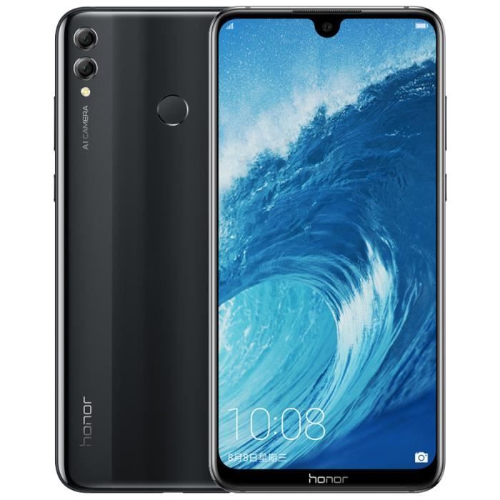 Huawei Honor 8X Max 7.12 pouces Smartphone Android 8.1 Octa Core 16MP Écran de caméra d'empreintes digitales ID 4900mAh noir 6 + 64G
