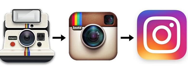 instagram logo au fil des annees