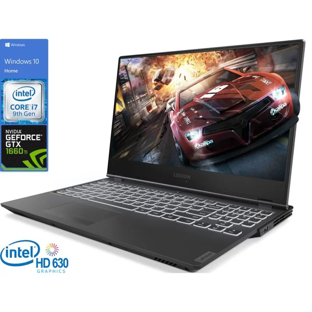 Lenovo Legion Y540 Gaming Notebook, 15.6" 144Hz FHD Display, Intel Core i7-9750H Upto 4.5GHz, 8GB RAM, 128GB NVMe SSD + 1TB HDD, NVIDIA GeForce GTX 1660 Ti, HDMI, Mini DP, Wi-Fi, BT, Windows 10 Home