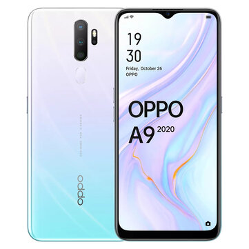 OPPO A9 2020 Global Version 6.5 inch HD+ 5000mAh Android 9.0 48MP Quad Rear Cameras 8GB 128GB Snapdragon 665 Octa Core 4G Smartphone