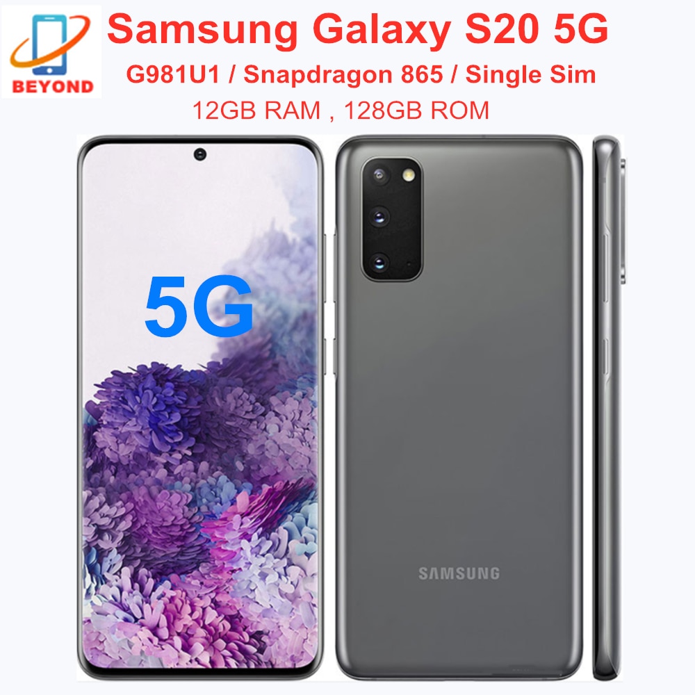 Samsung Galaxy S20 5G G981U G981U1 ROM 128GB RAM 12GB Snapdragon 865 NFC Cell Phone Octa Core Mobile Phone|Cellphones| - AliExpress