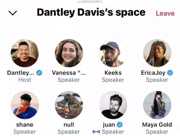 Spaces twitter