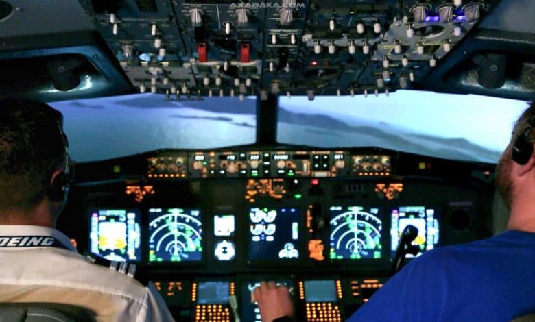flight simulator experience aboard