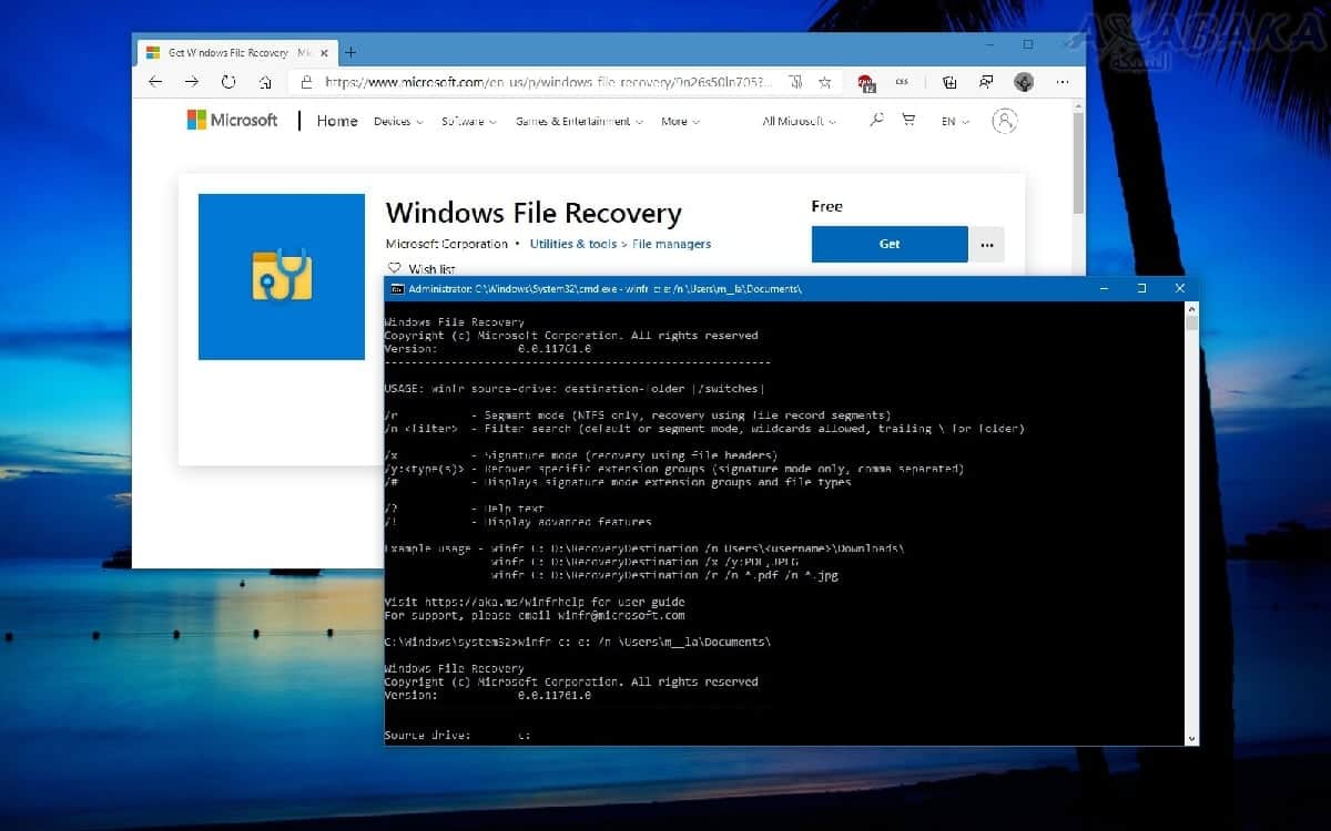 windows file recovery