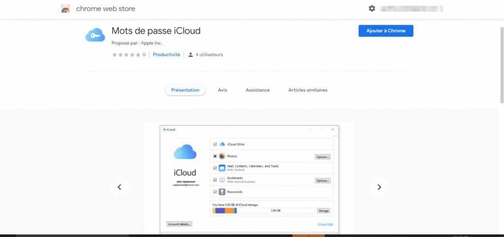 IcLOUD SUR CHROME ON WINDOWS