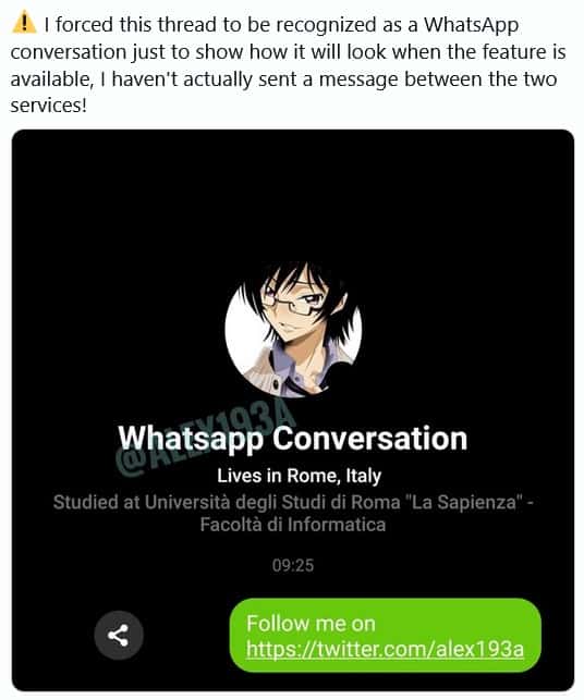 Screenshot Facebook chercherait a integrer WhatsApp a Messenger
