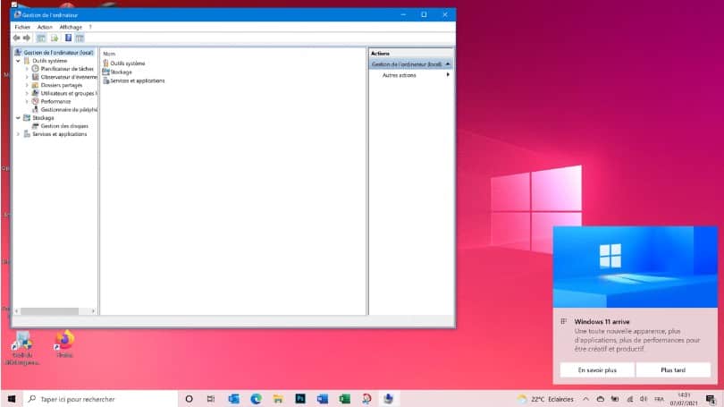 Screenshot at Microsoft fait deja de la pub pour Windows dans Windows