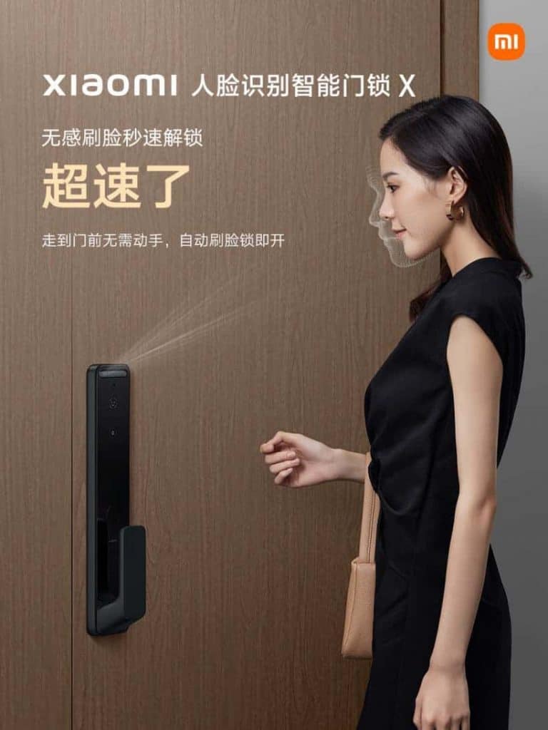 xiaomi face recognition smart door lock x officiellement annonce