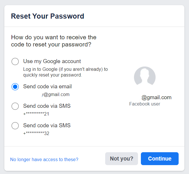 Forgotten Password Cant Log In Facebook