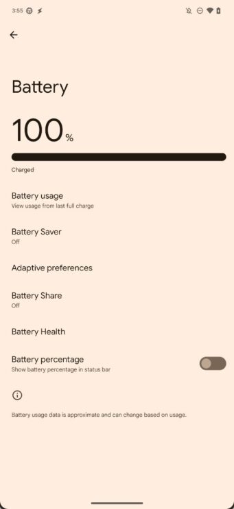 Pixel battery health feature x