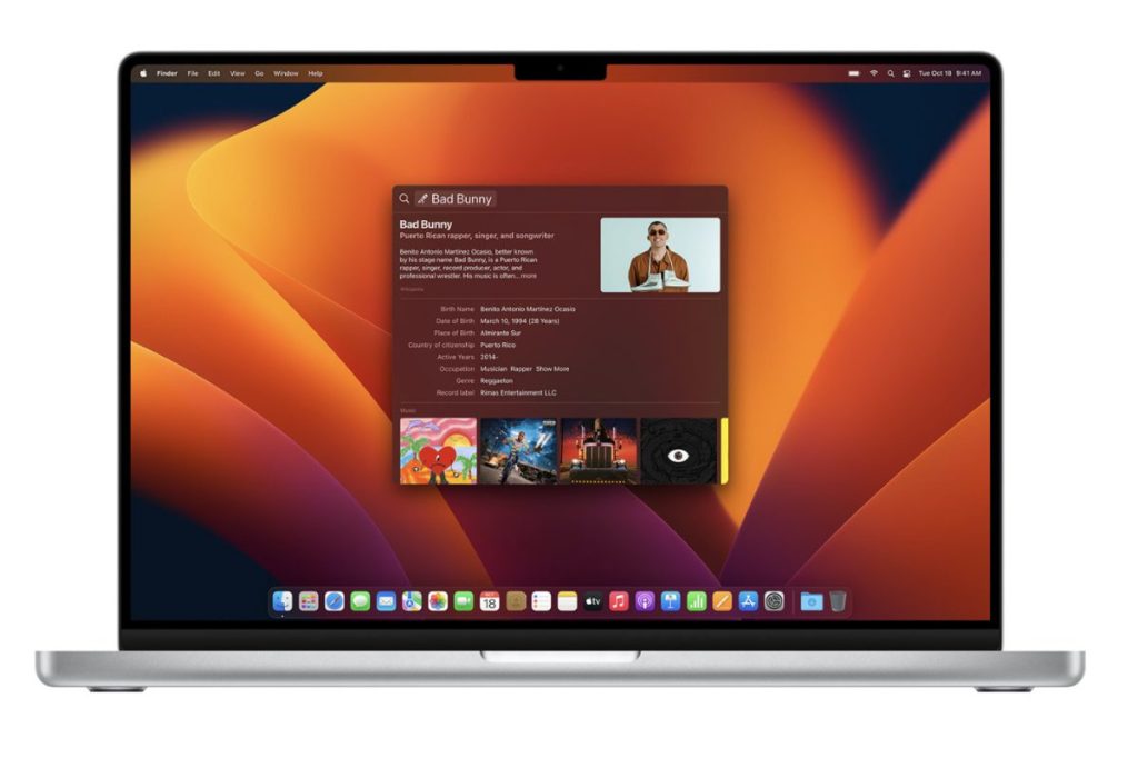 macos ventura spotlight