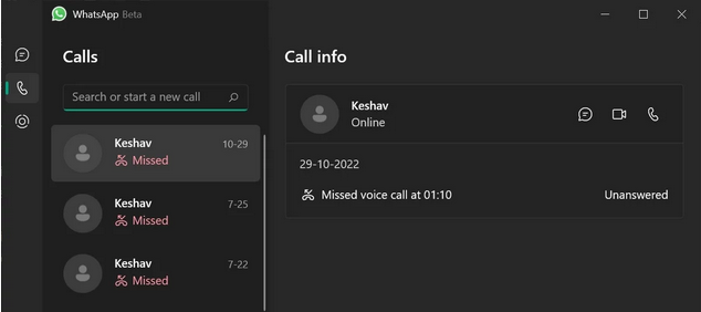 Screenshot at Oui WhatsApp pour Windows va rendre les appels plus simples voila comment