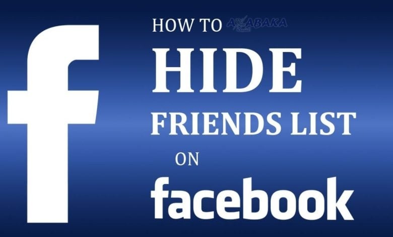 ازاي اخفي الاصدقاء من على فيسبوك