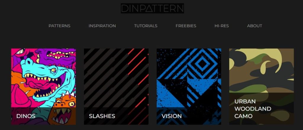 DinPattern – Free seamless patterns – A design resource for seamless pattersn b