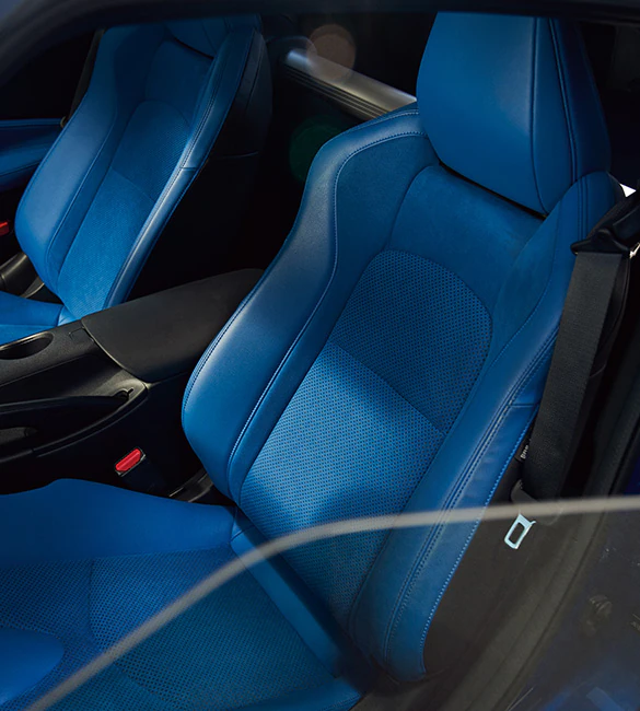 nissan z blue interior performance seat